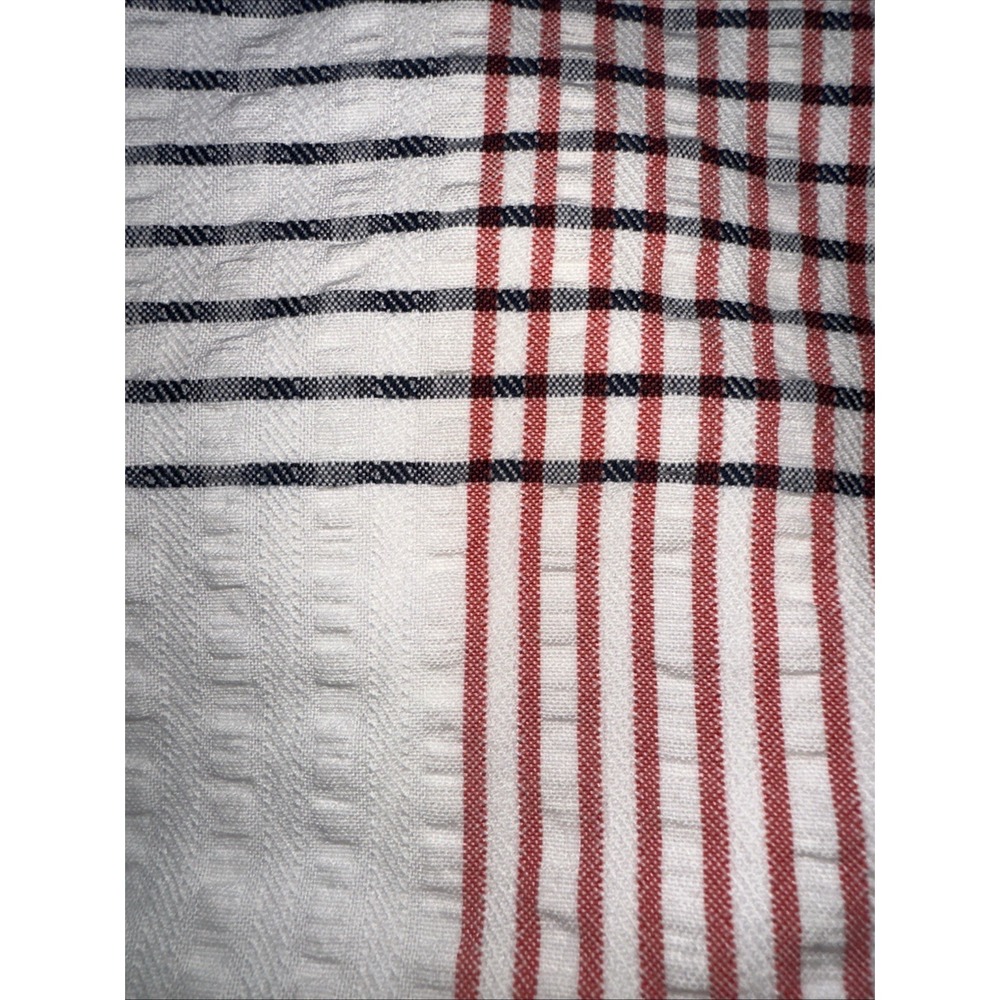 West Elm Standard Pillow Shams Pair Red Blue White Americana Nautical Cottage - Picture 2 of 6